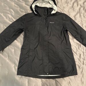 Marmot Black lightweight Rain Jacket woman's large